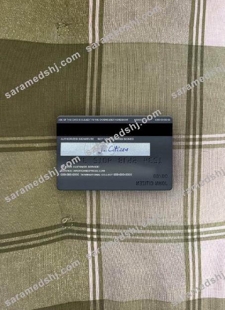 USA U.S. bank FlexPerks Reserve Amex card photolook back